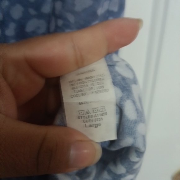 🦋@pinkie Bundle JODIFL Dress in Blue with White Dots 22" Pit - Picture 4 of 5